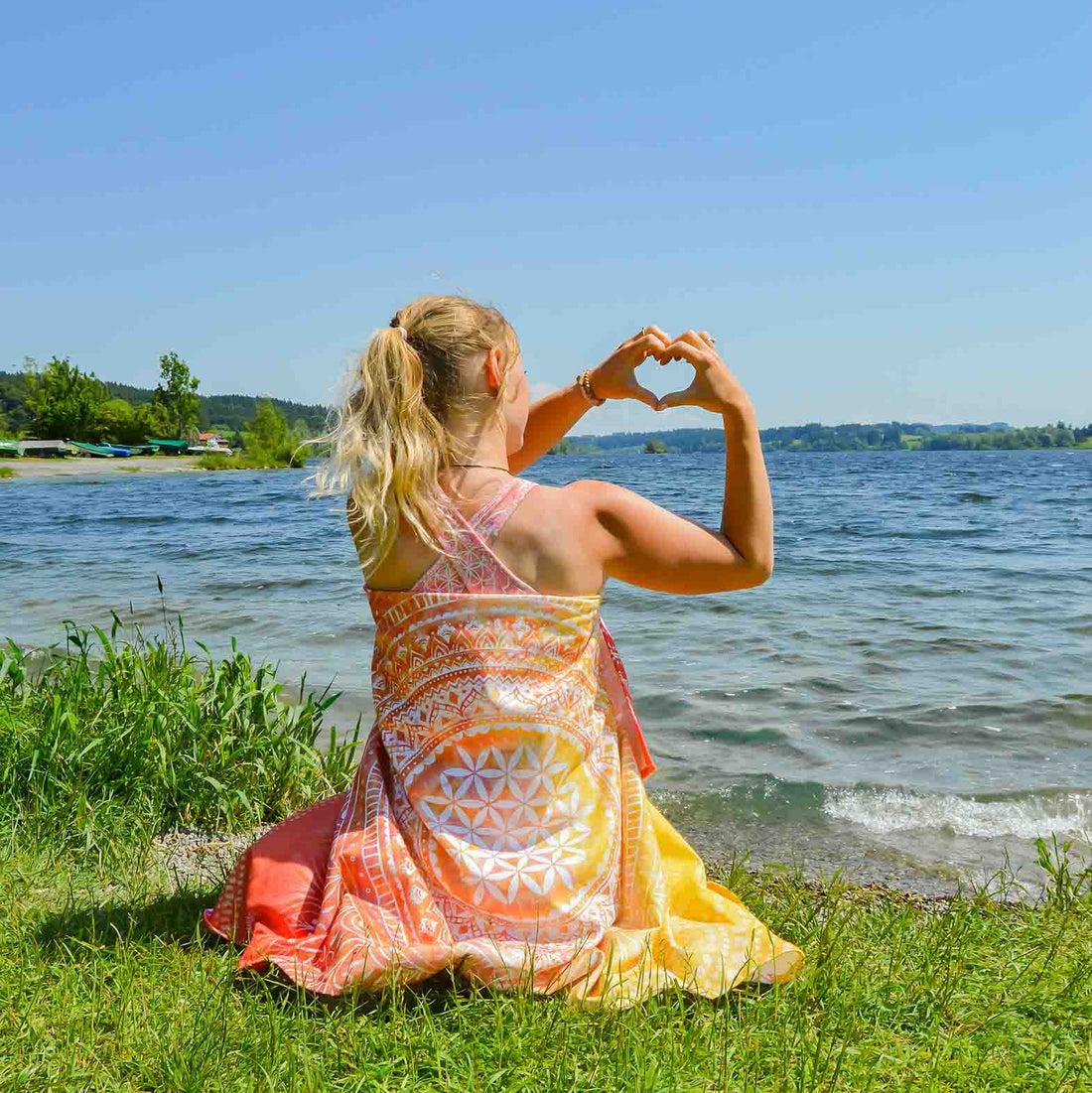 Strandtuch mit Mandala Design
