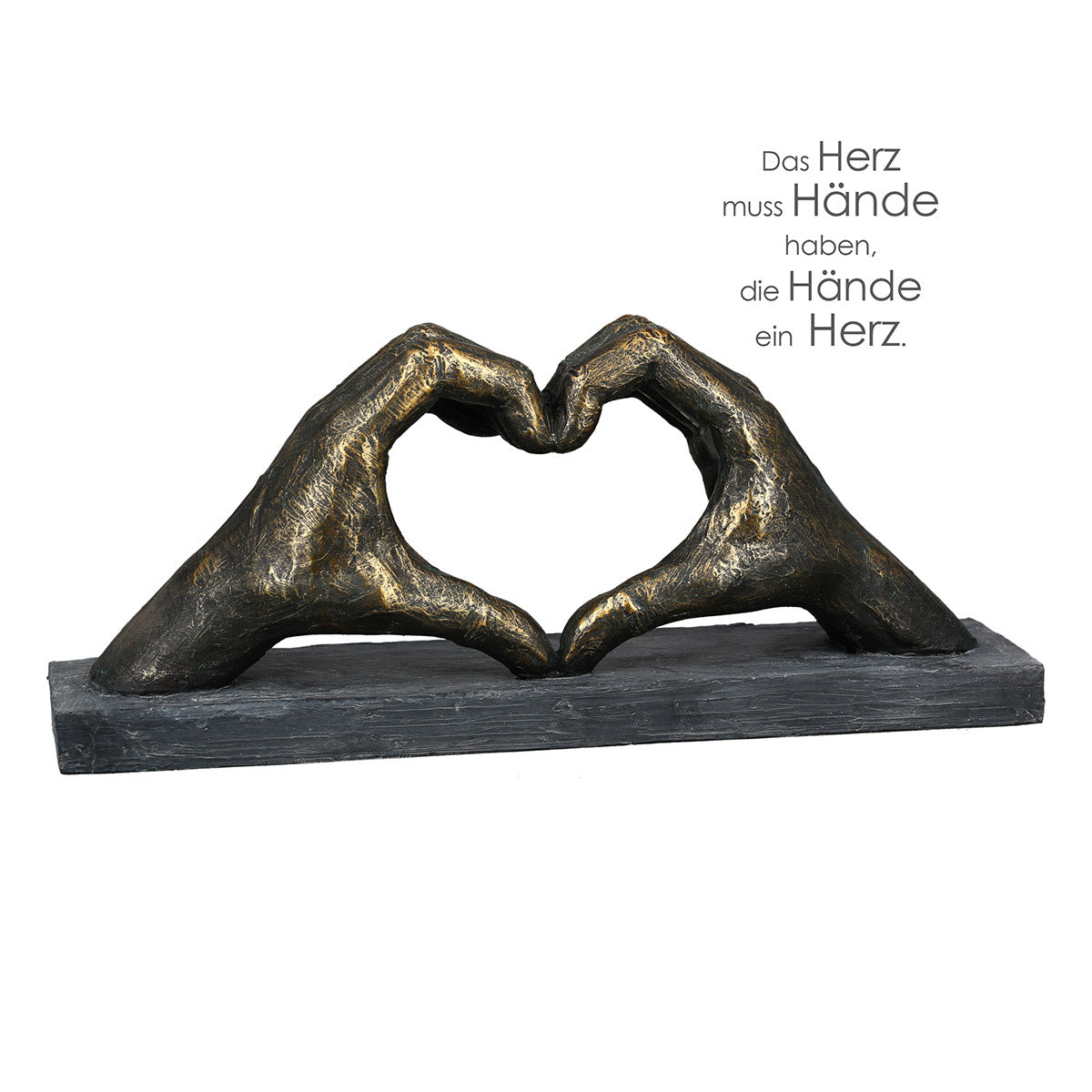 Cuore fatto di lancette di bronzo