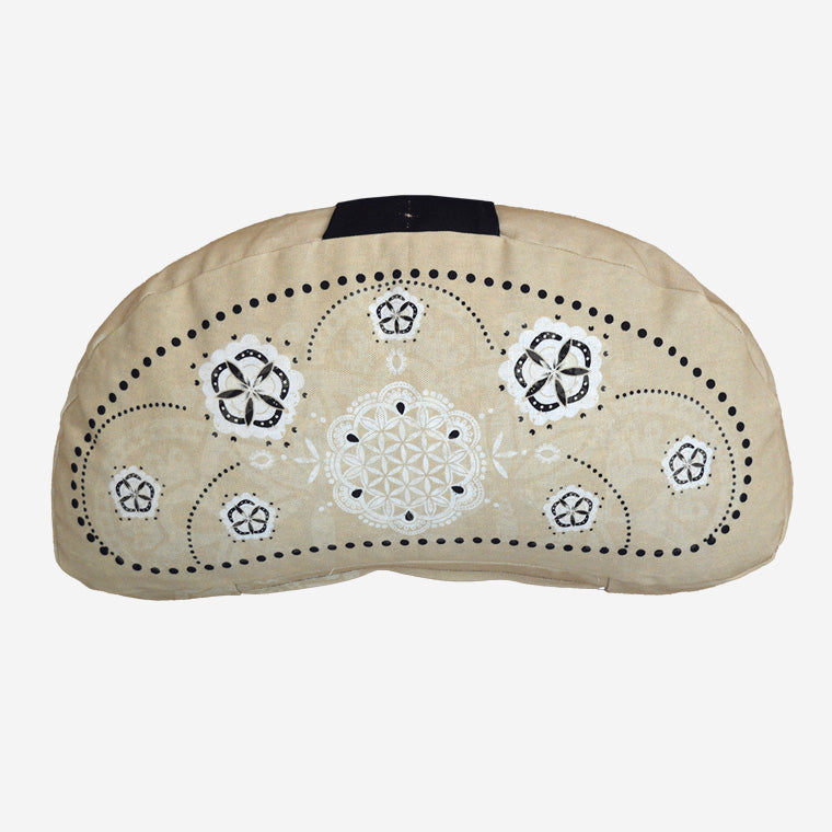 Cuscino da meditazione<br>Hallmond Nero/Beige