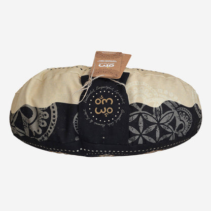 Cuscino da meditazione<br>Hallmond Nero/Beige