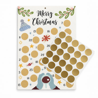 Adventskalender zum Selbstgestalten aus Apfelpapier