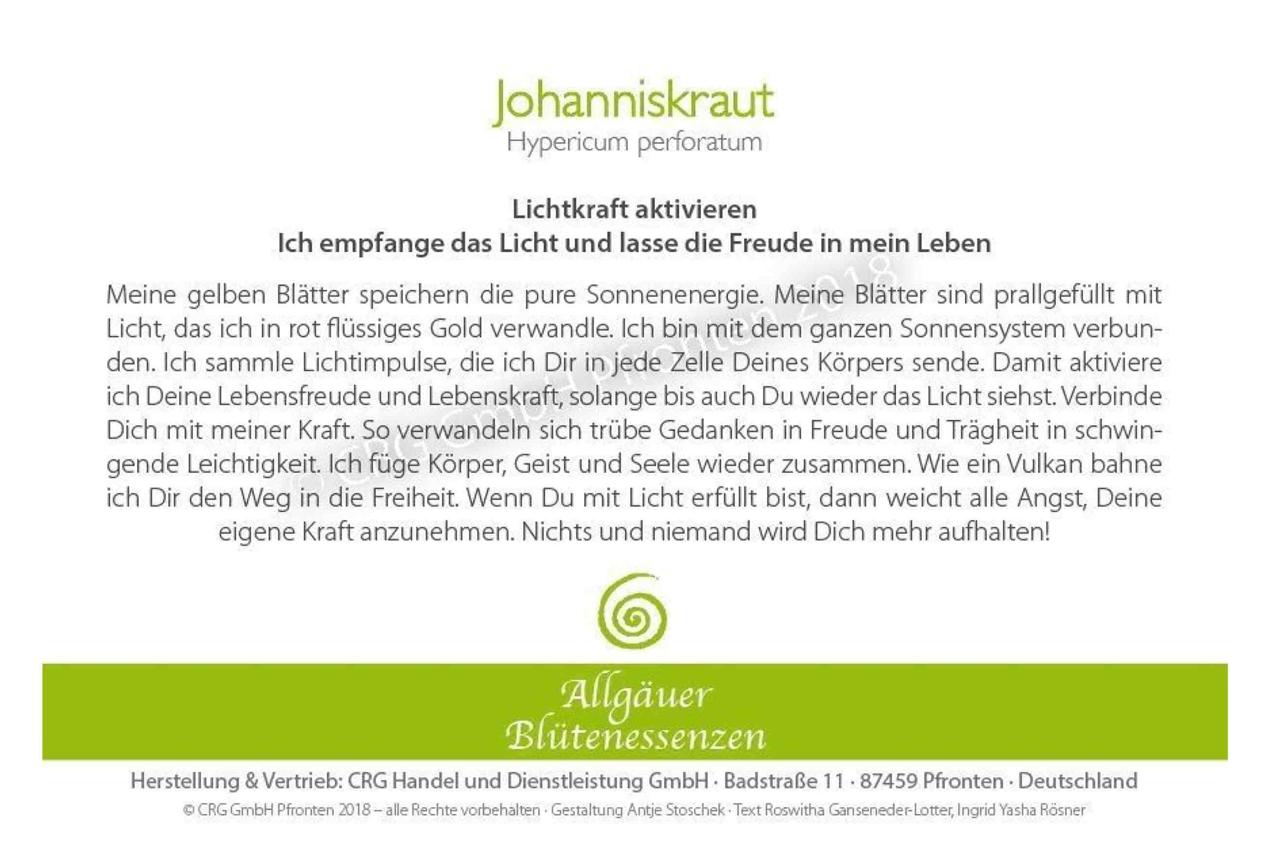 Essence florale d’Allgäu – millepertuis