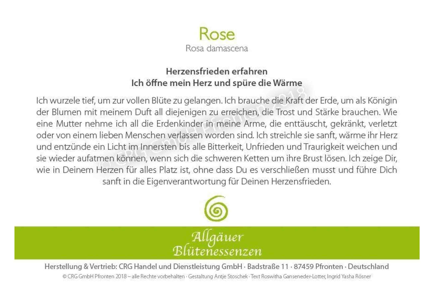 Essence florale d’Allgäu – rose