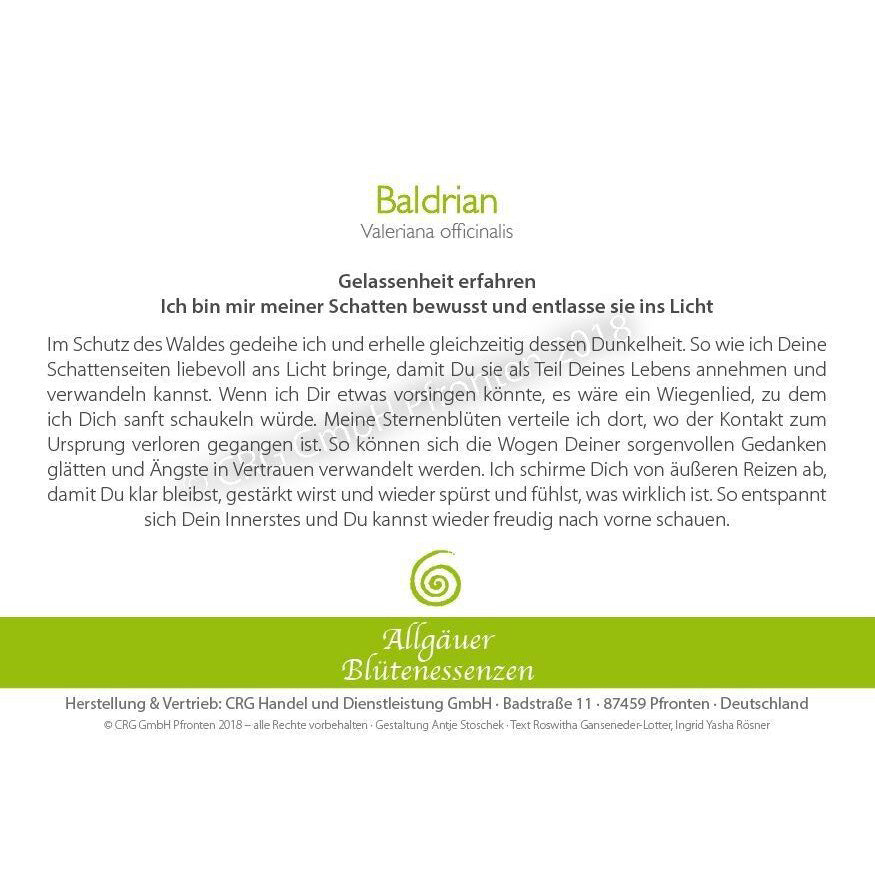 Essence florale d’Allgäu – valériane