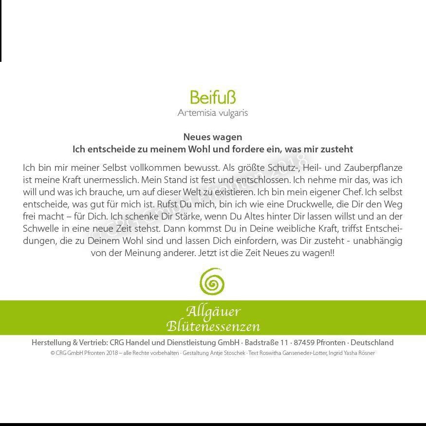 Essence florale d’Allgäu – armoise