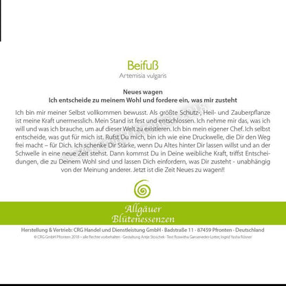 Blütenessenz Spray<br> Beifuss Neues wagen