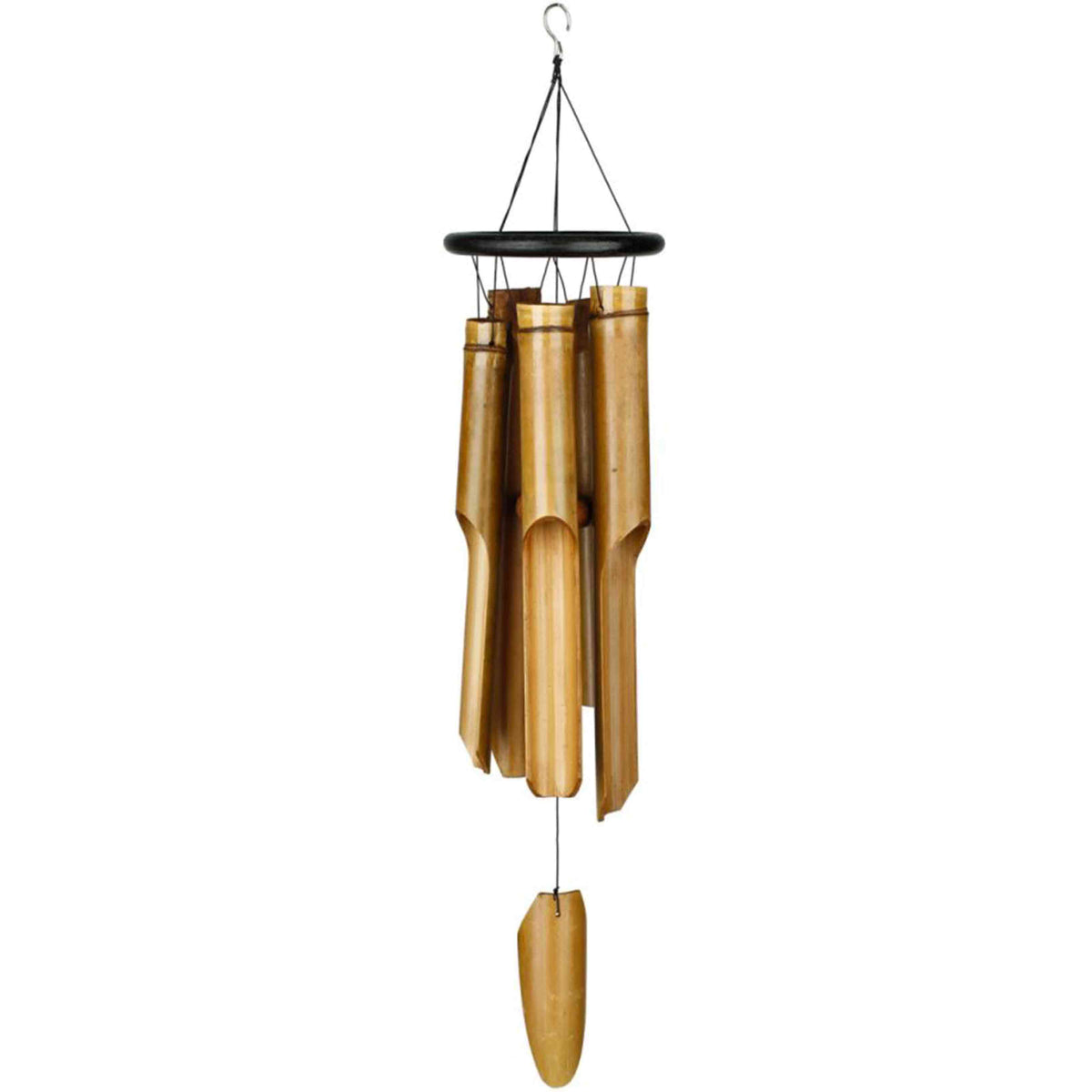 Black Ring Bamboo Chime large