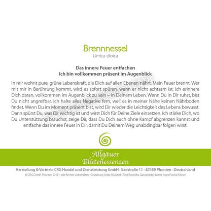Blütenessenz Spray<br> Brennnessel Inneres Feuer