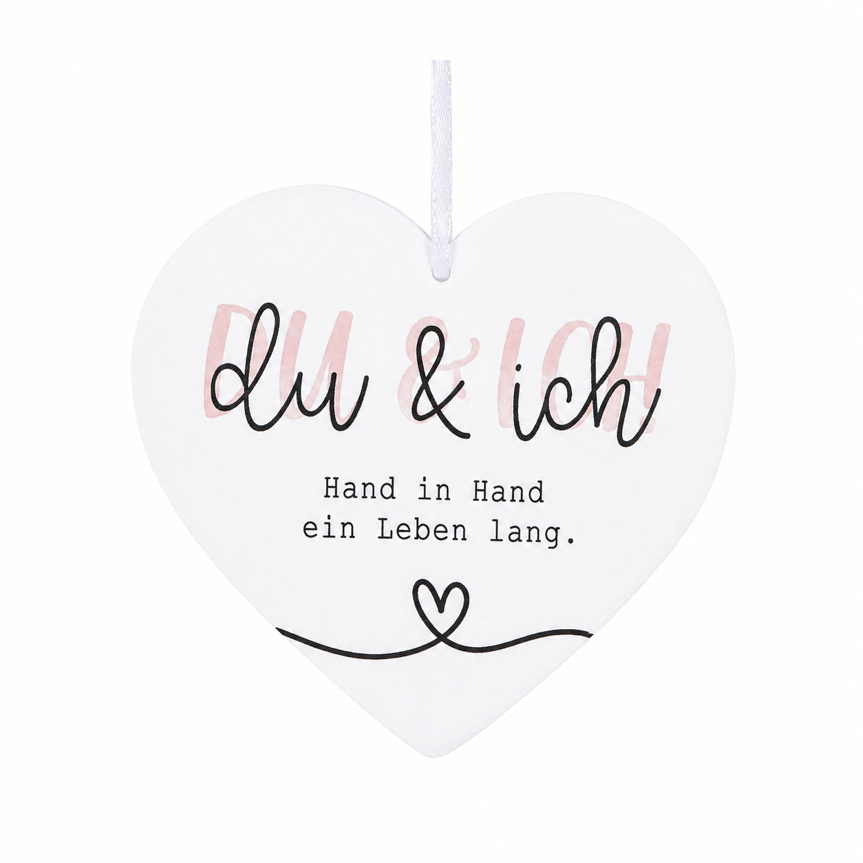 Geschenkanhänger Herz mit Liebesspruch