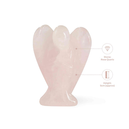 Angelo della pietra preziosa – Quarzo rosa