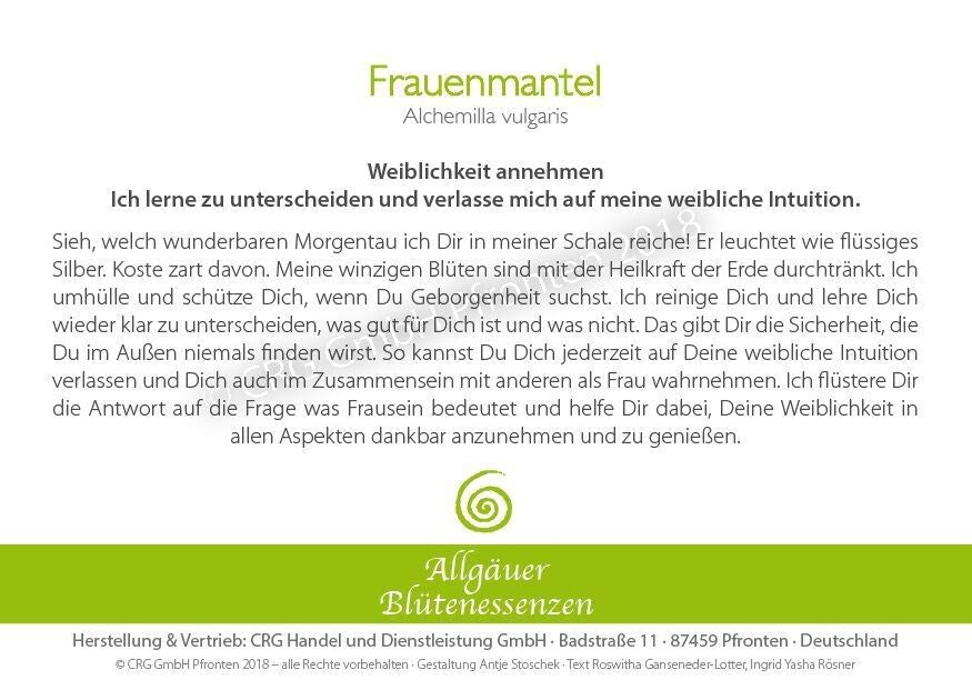 Essence florale d’Allgäu – alchémille
