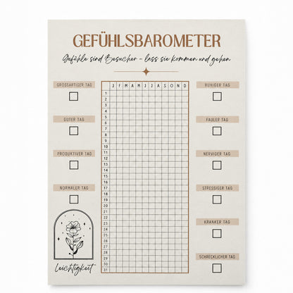 Gefühlsbarometer aus Apfelpapier