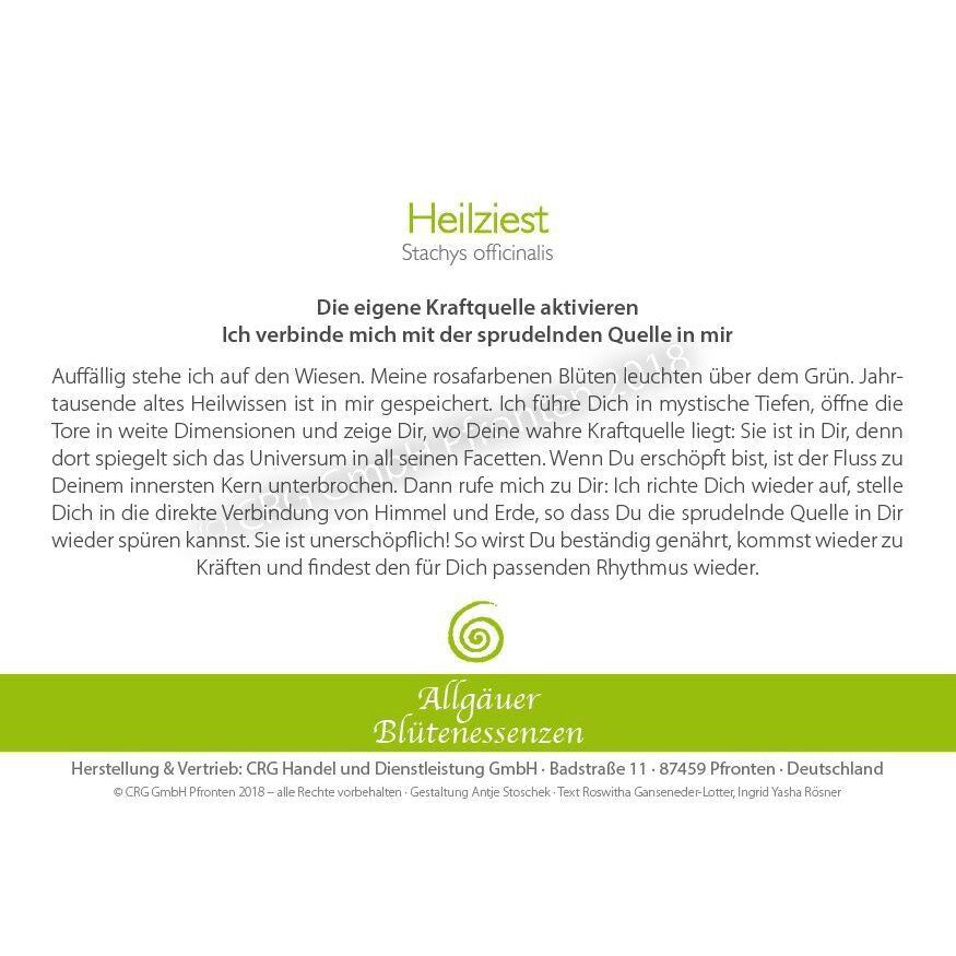 Essence florale d’Allgäu – zeste médicinal