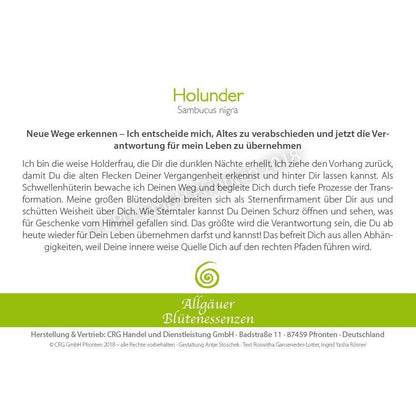 Blütenessenz Spray<br> Holunder Neue Wege