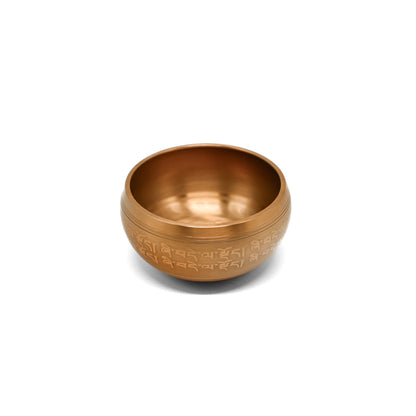 Klangschale mit Gravur 10 cm – goldfarben, Ton Cis