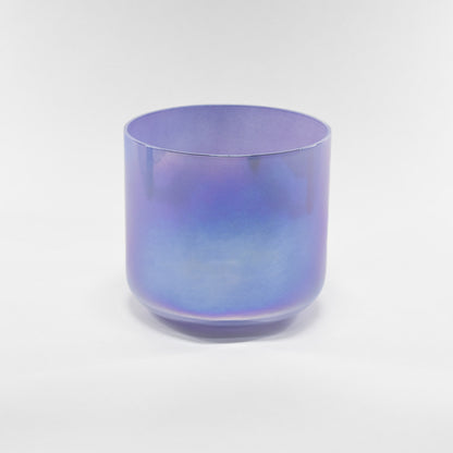 Bol chantant en cristal vert-rose clair