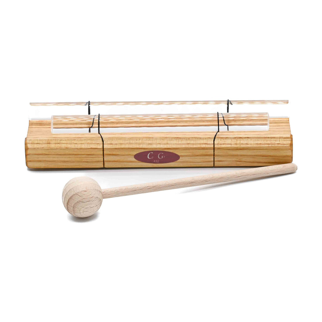 Bâton de cristal Duo C G 7e octave 432 Hz