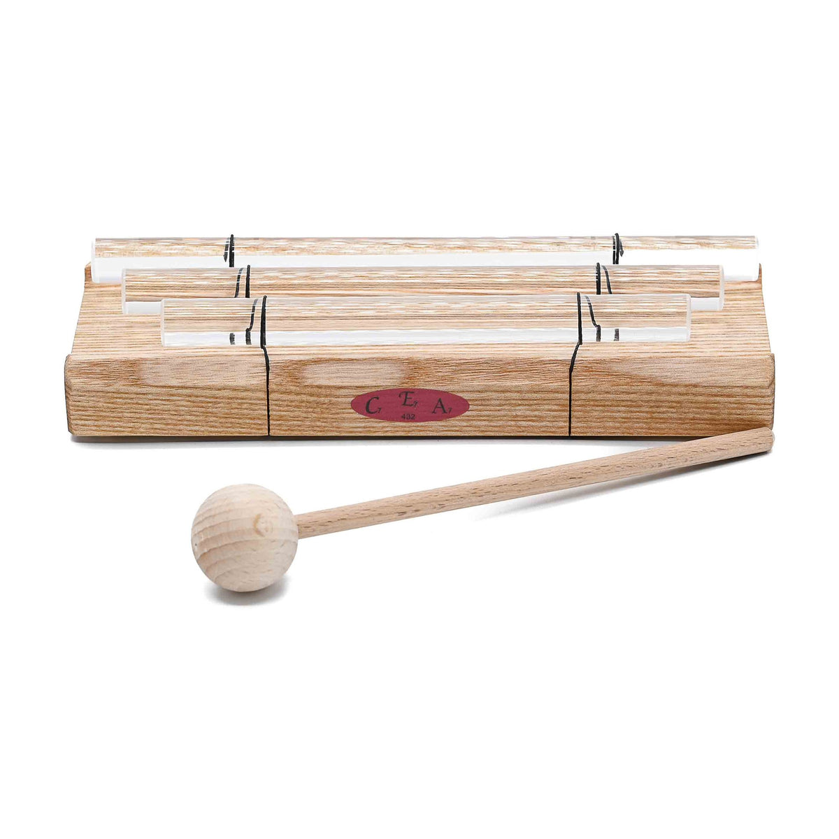 Bâton de cristal Triple C E A 7e octave 432 Hz