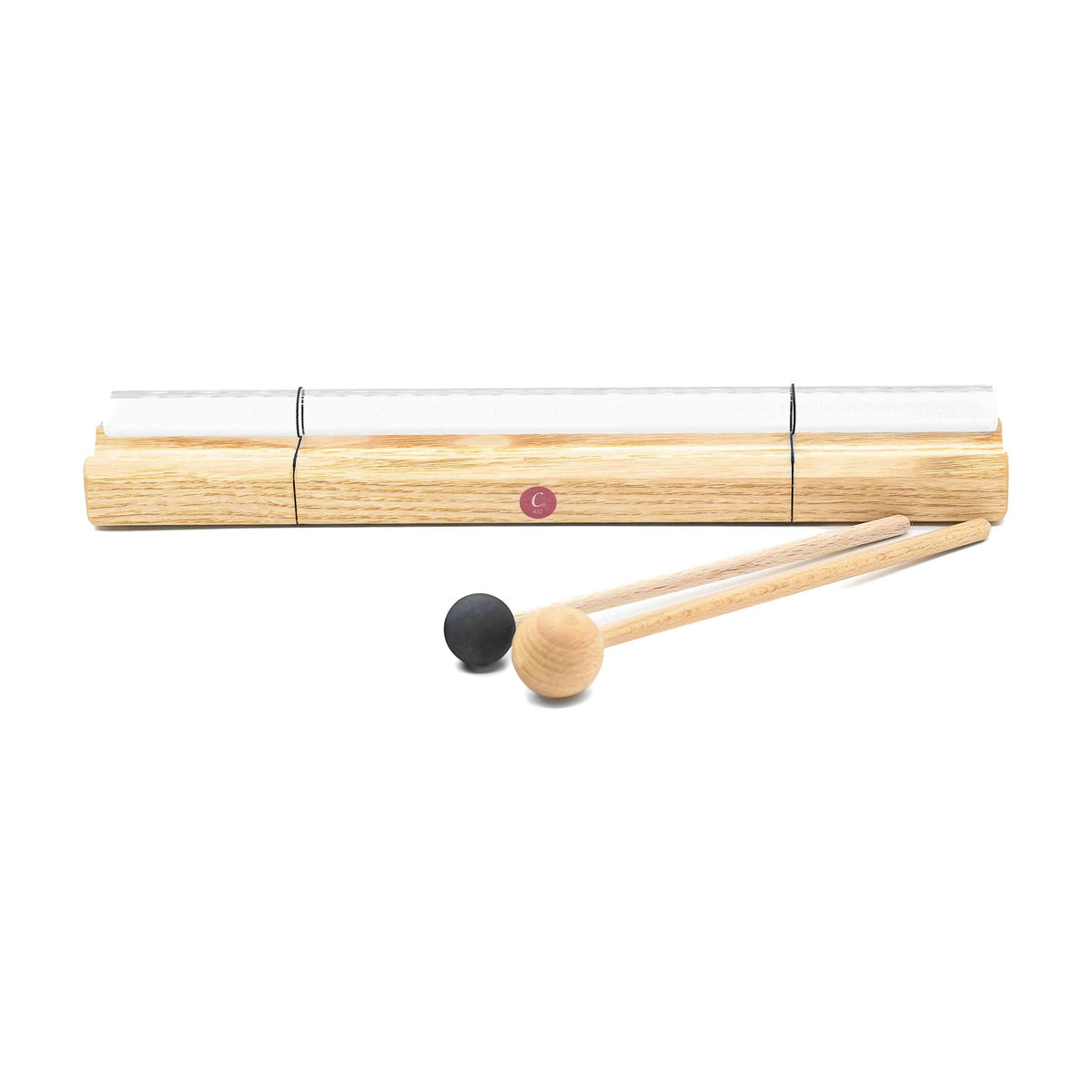 Bacchetta di cristallo Do 6ª ottava, grande 432 Hz