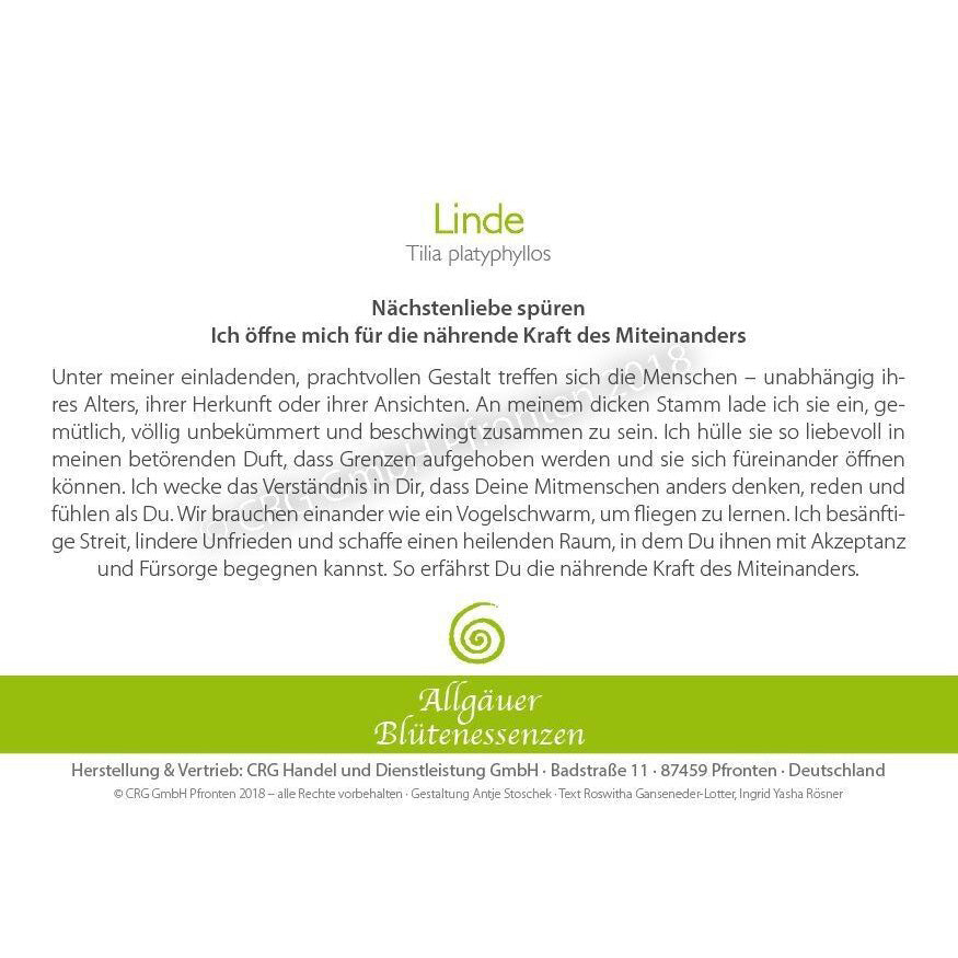 Essence florale d’Allgäu – tilleul