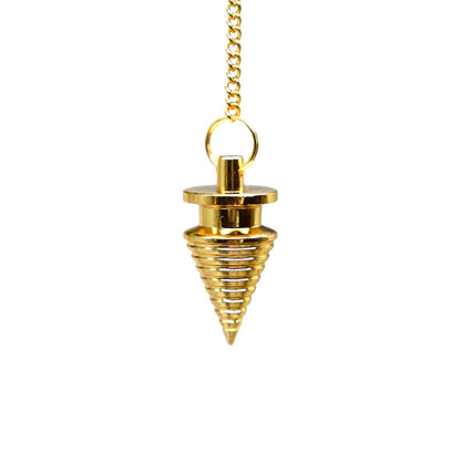 Rillen-Pendel Gold und Silber