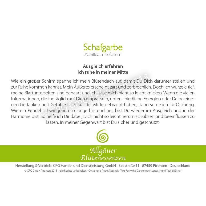 Blütenessenz Spray<br>Schafgarbe Ausgleich