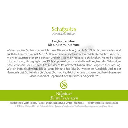Blütenessenz Spray<br>Schafgarbe Ausgleich