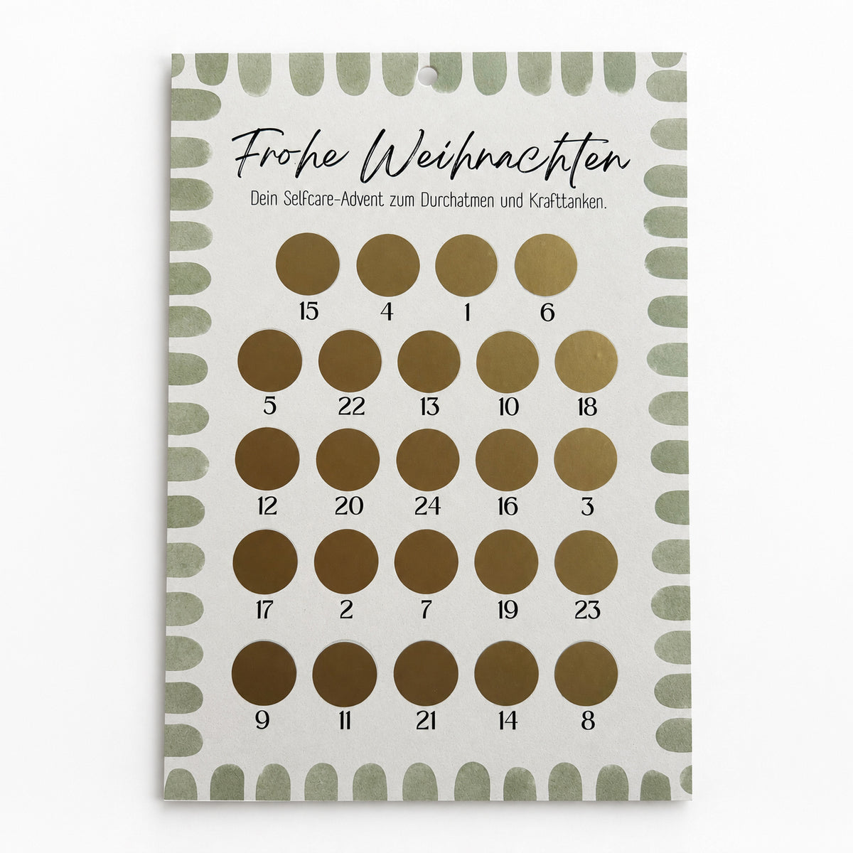 Achtsamkeits-Adventskalender aus Apfelpapier