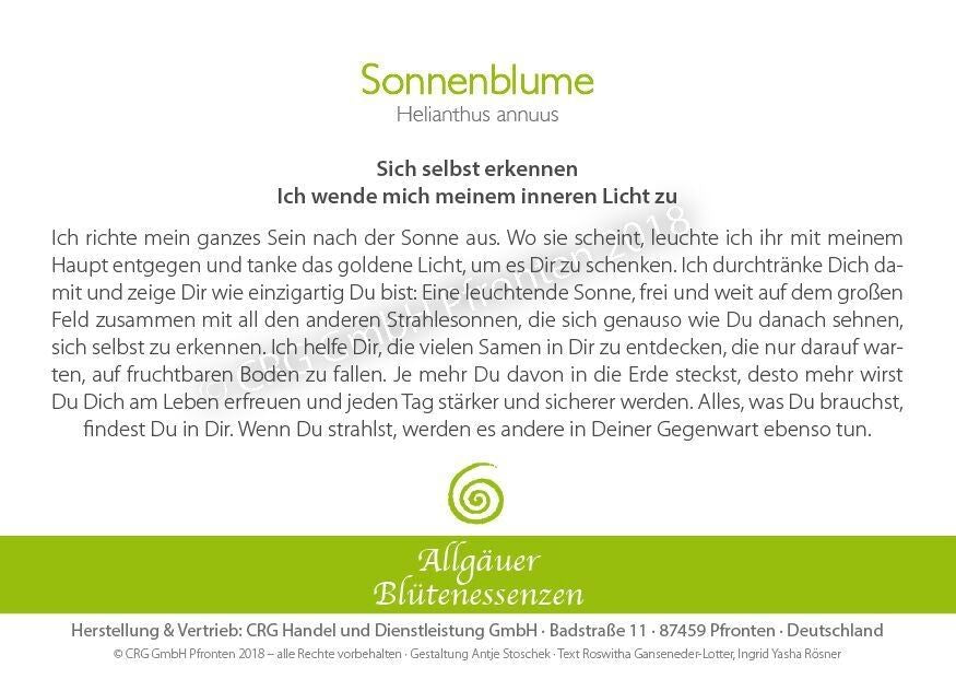 Essence florale d’Allgäu – tournesol