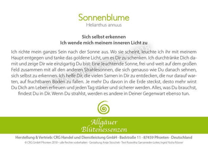 Essence florale d’Allgäu – tournesol