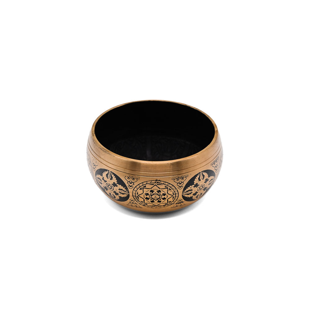 Klangschale mit Gravur Ø 12,5 cm – gold