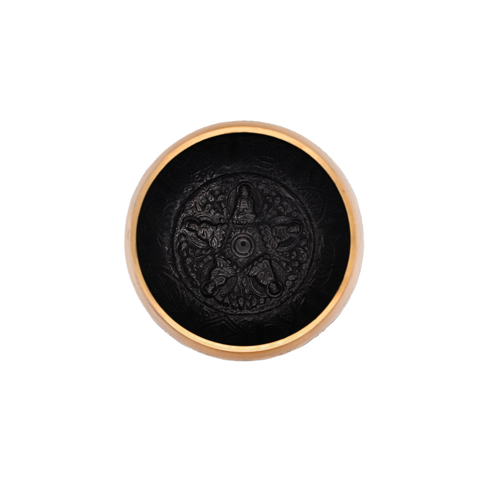Klangschale mit Gravur Ø 12,5 cm – gold