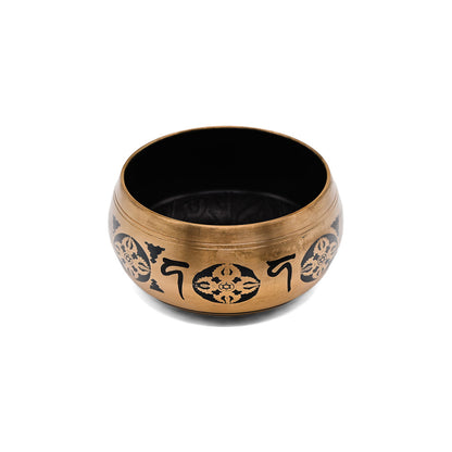 Klangschale mit Gravur Ø 16,5 cm – gold