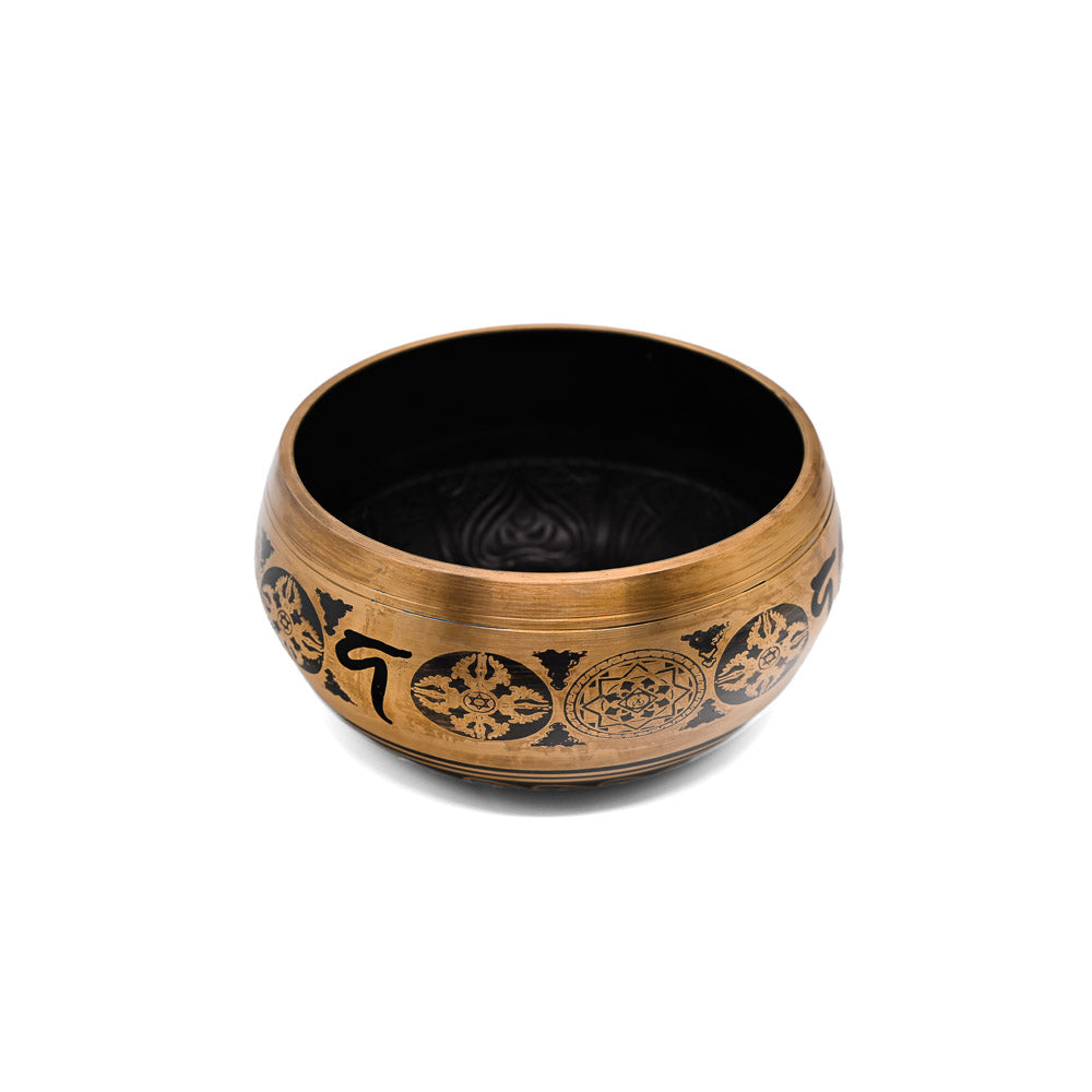 Klangschale mit Gravur Ø 20 cm – gold