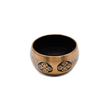 Klangschale mit Gravur Ø 12,5 cm – gold