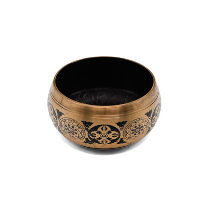Klangschale mit Gravur Ø 16,5 cm – gold