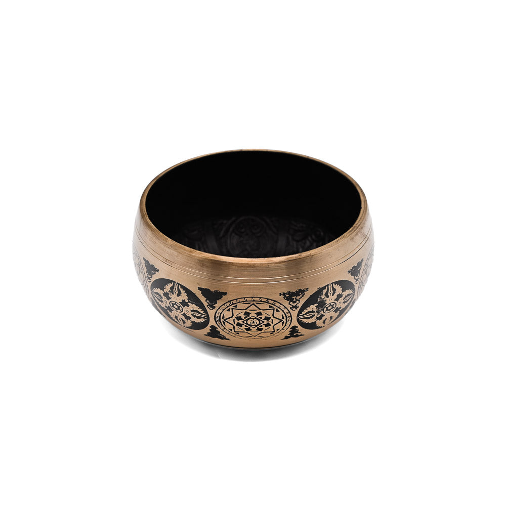 Klangschale mit Gravur Ø 14,5 cm – gold