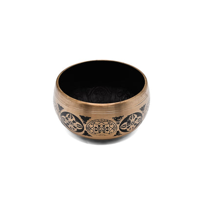 Klangschale mit Gravur Ø 14,5 cm – gold