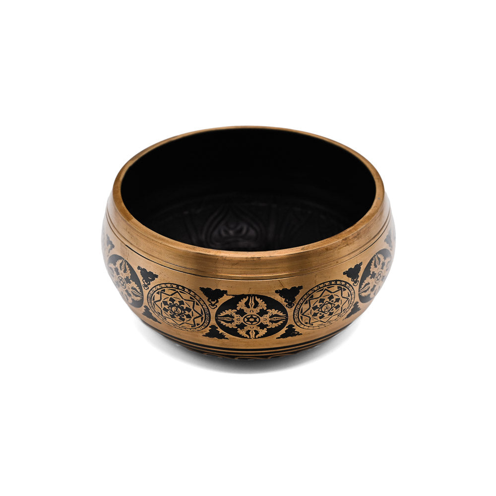 Klangschale mit Gravur Ø 20 cm – gold