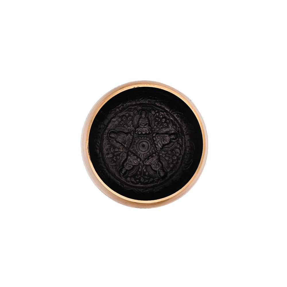 Klangschale mit Gravur Ø 11,5 cm – gold