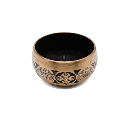 Klangschale mit Gravur Ø 14,5 cm – gold