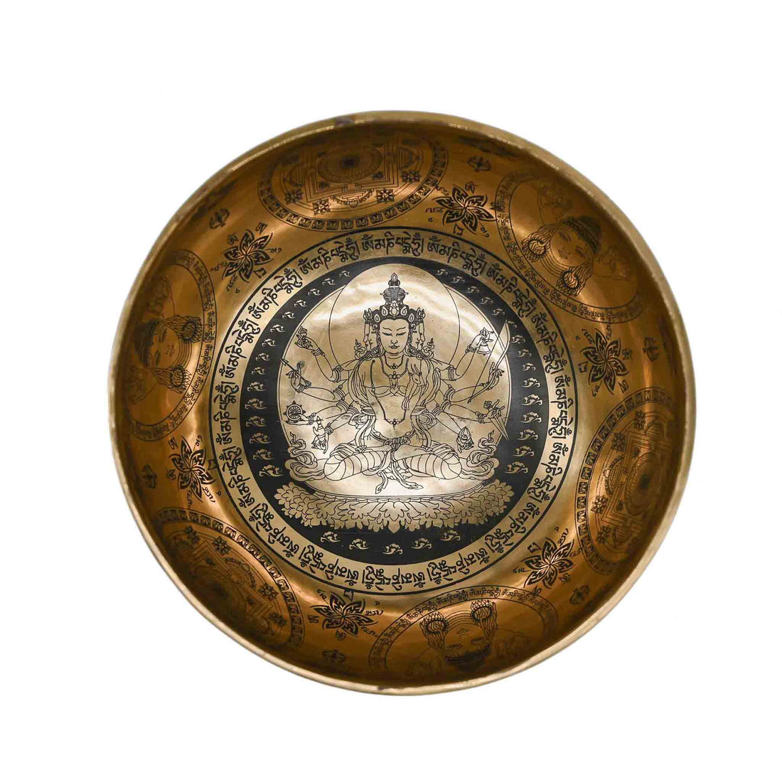 Bol chantant avec belle gravure - 23 cm