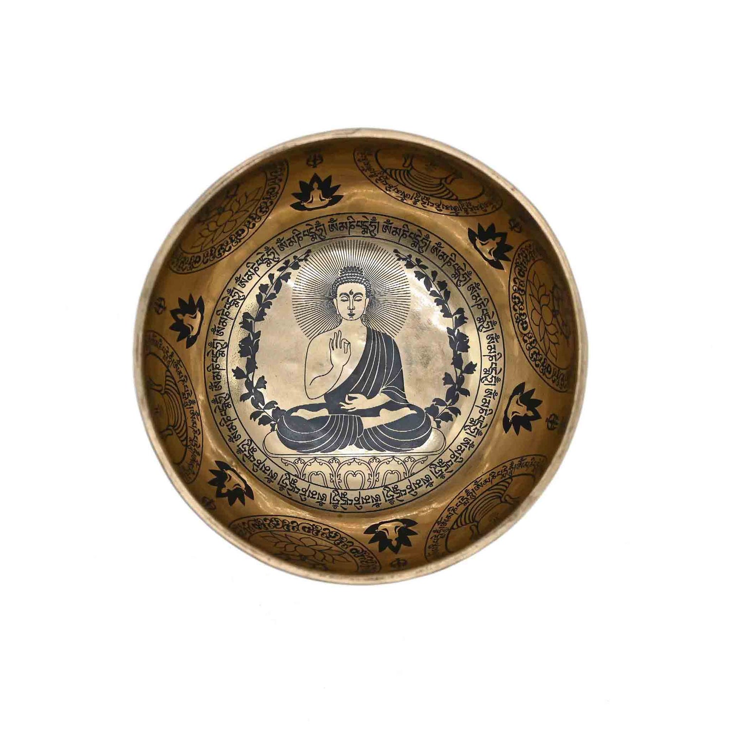 Bol chantant avec gravure Bouddha – 15,5 cm