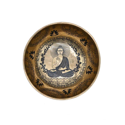 Bol chantant avec gravure Bouddha – 15,5 cm