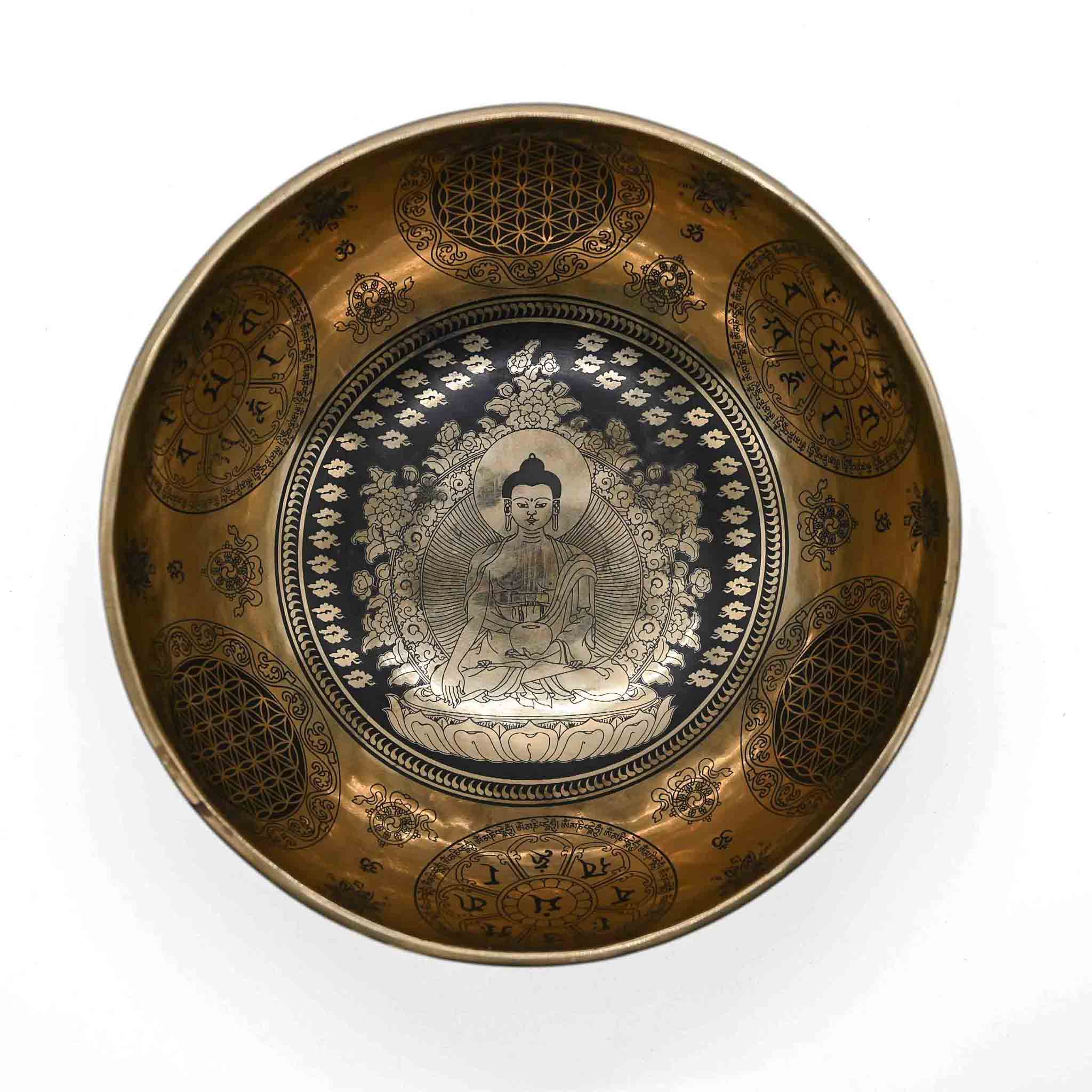 Bol chantant avec gravure Bouddha – 26 cm