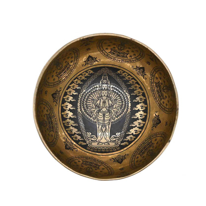 Bol chantant avec gravure Bouddha – 19 cm