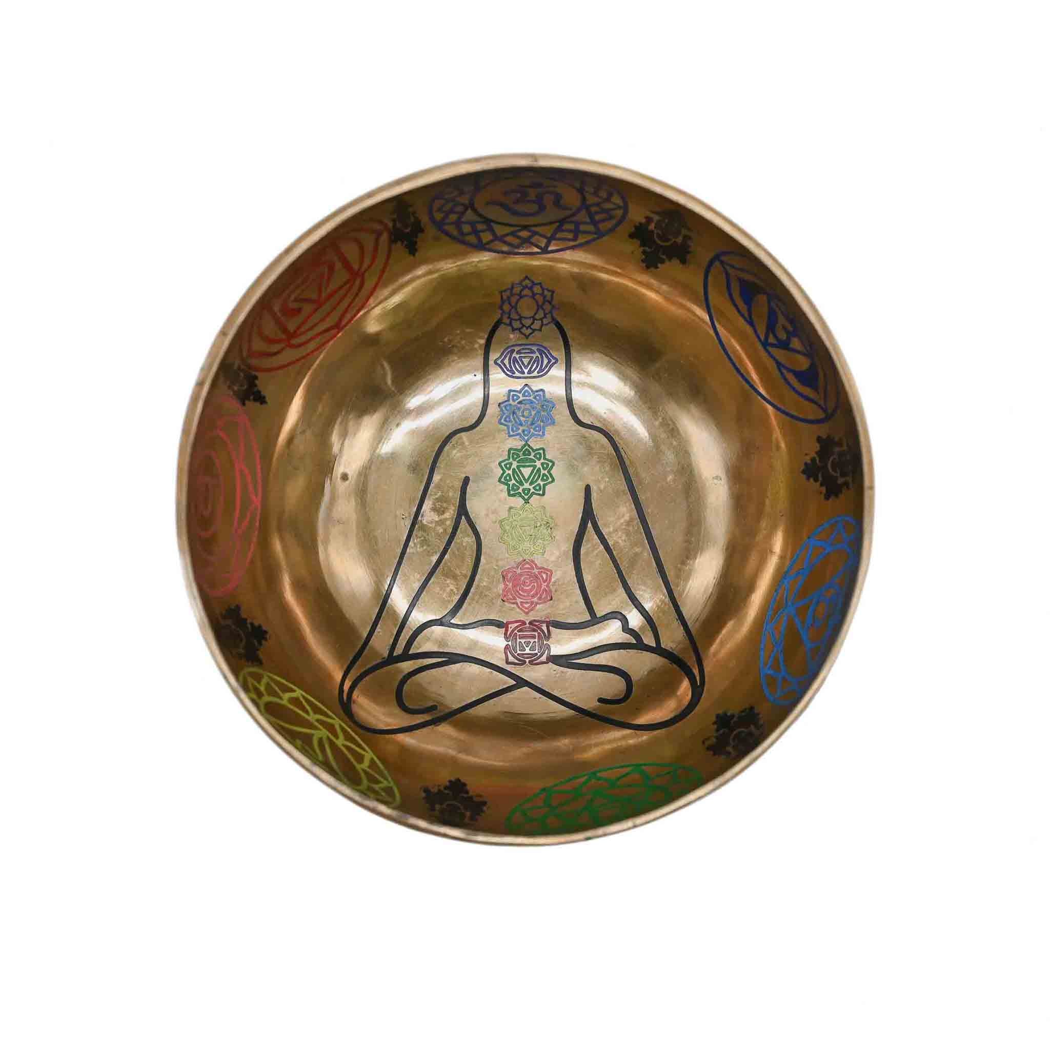 Bol chantant gravure colorée – 18 cm