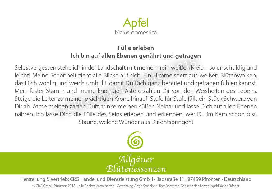 Essence florale d’Allgäu – pomme