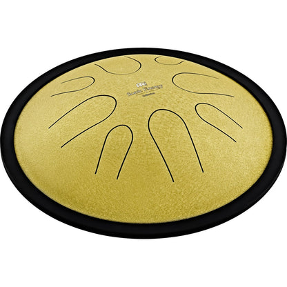 Compact Steel Tongue Drum d-Moll Gold