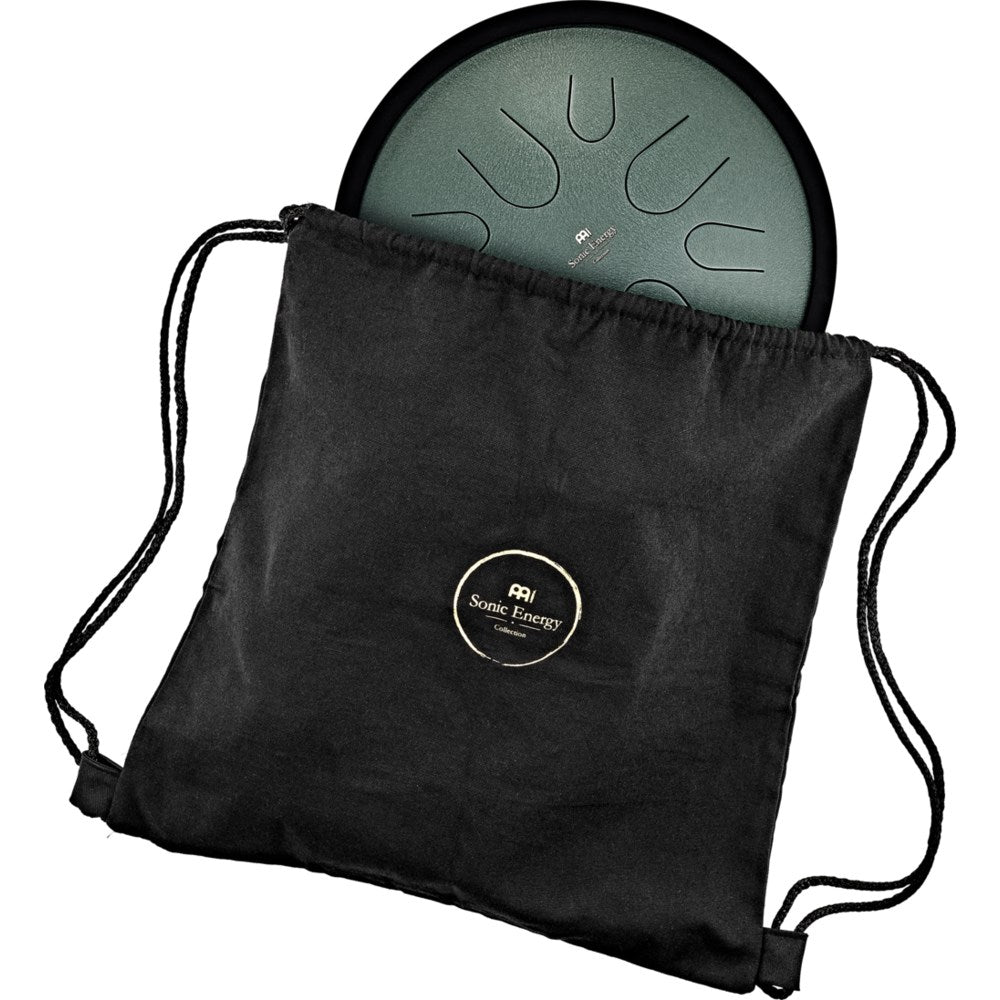 Compact Steel Tongue Drum Dunkelgrün mit Tragebeutel